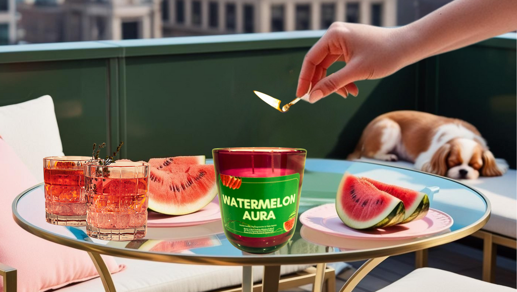 Watermelon Aura Scented Candle
