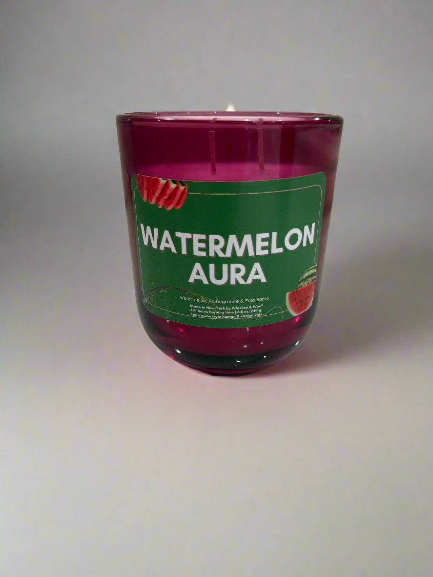 No. 32 Watermelon Aura l Watermelon, Palo Santo & Sandalwood LuxuryScented Candle