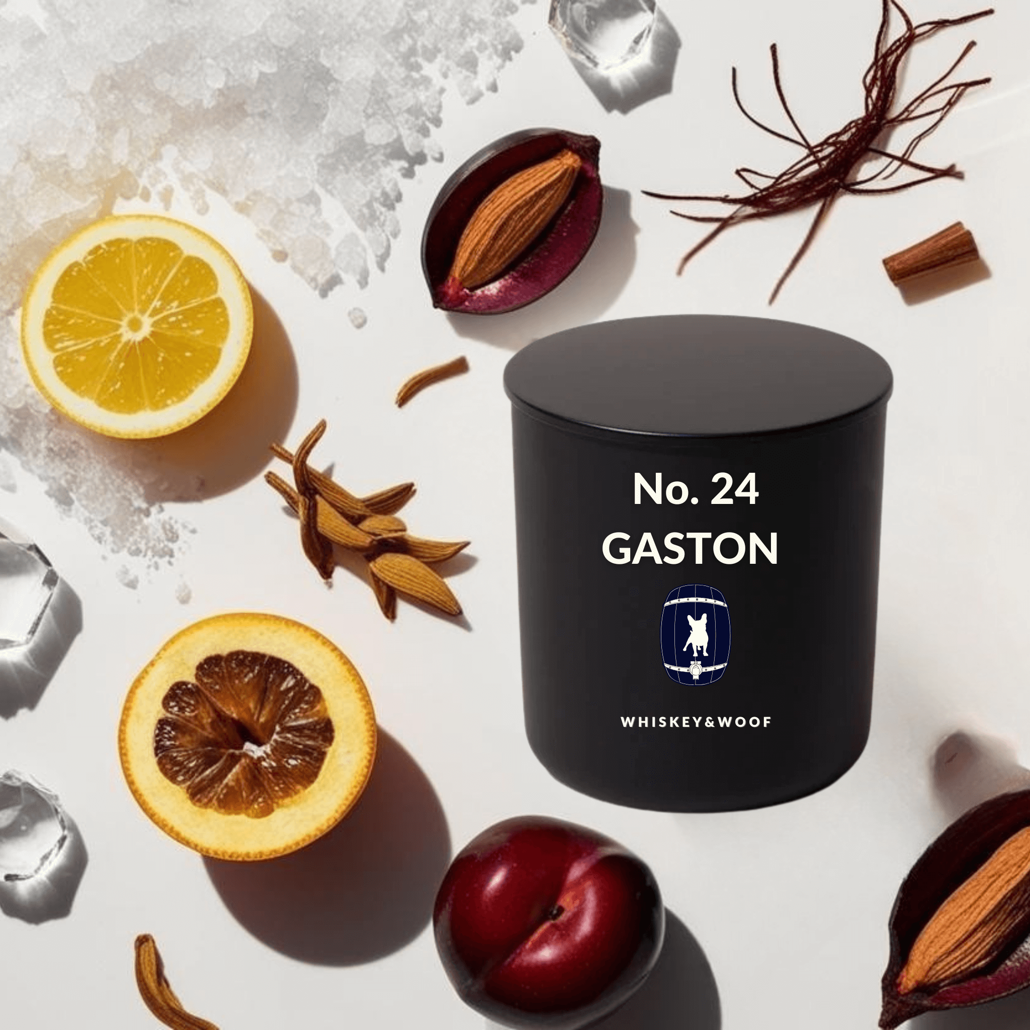 No. 24 Gaston: Leather & Blood Orange Candle