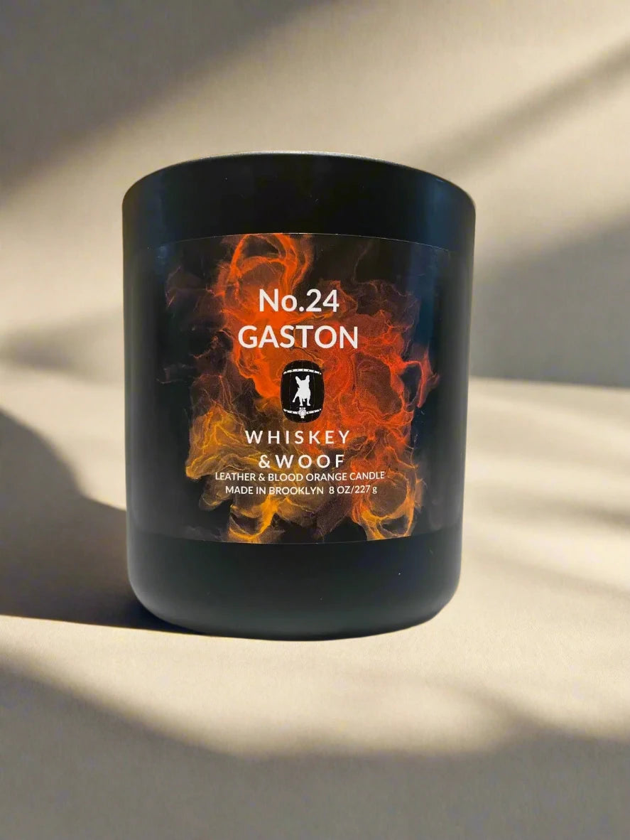 No. 24 Gaston: Leather & Blood Orange Candle