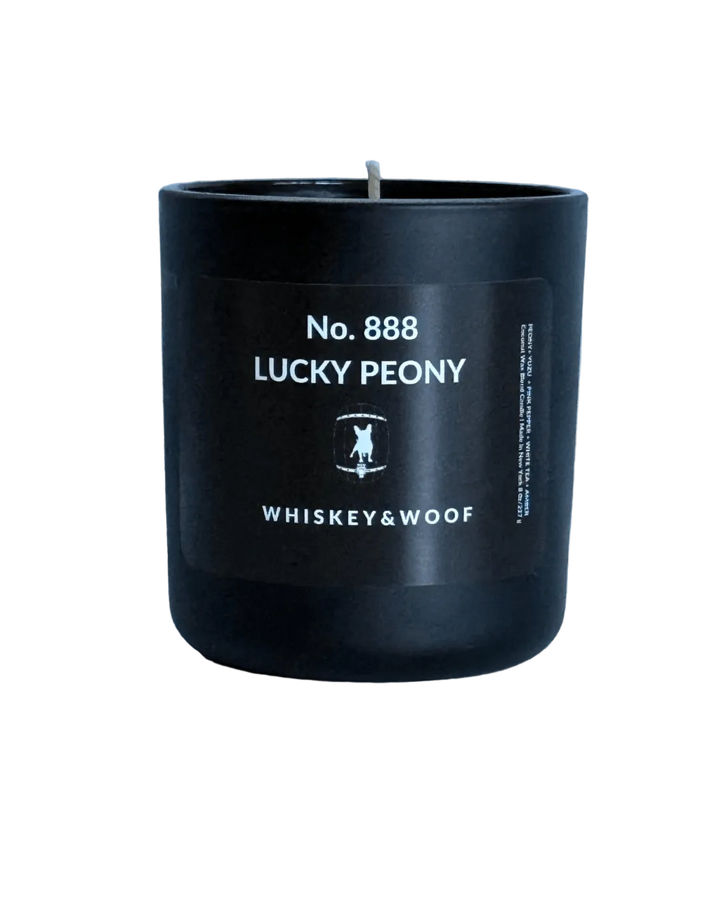 No.888 Lucky Peony, White Tea & Yuzu Scented Candle by Whiskey &. Woof
