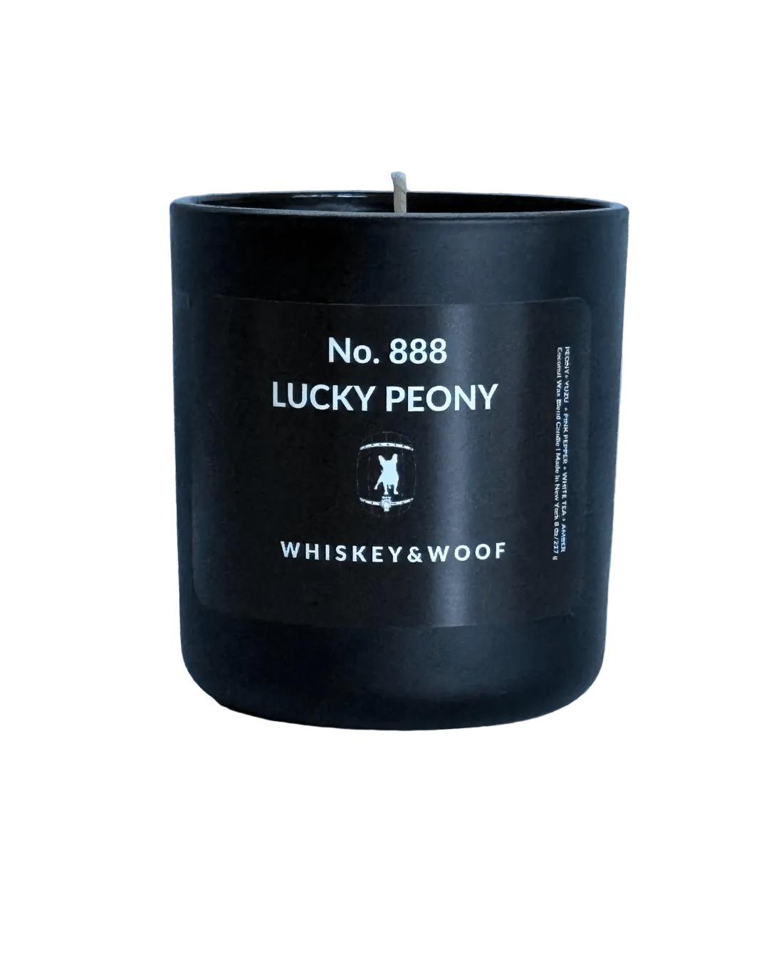 No.888 Lucky Peony, White Tea & Yuzu Scented Candle by Whiskey &. Woof