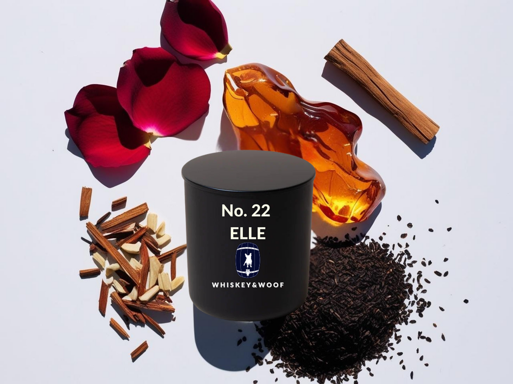 No. 2 ELLE : Red Rose & Leather Scented Candle