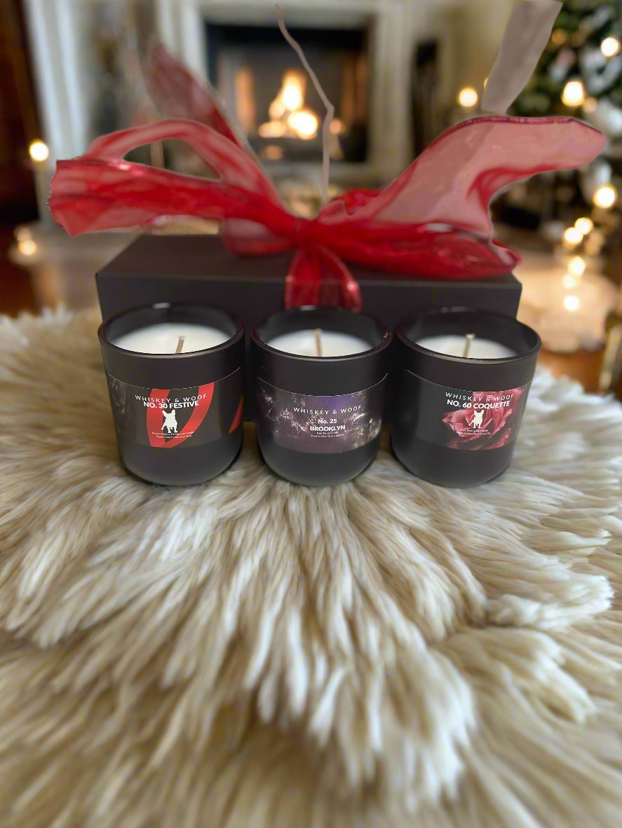 Winter Votive Candle Trio