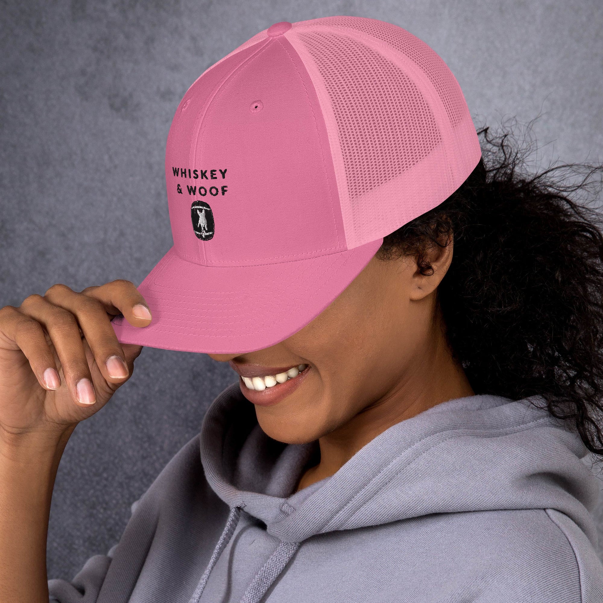 Whiskey & Woof Logo Trucker Cap
