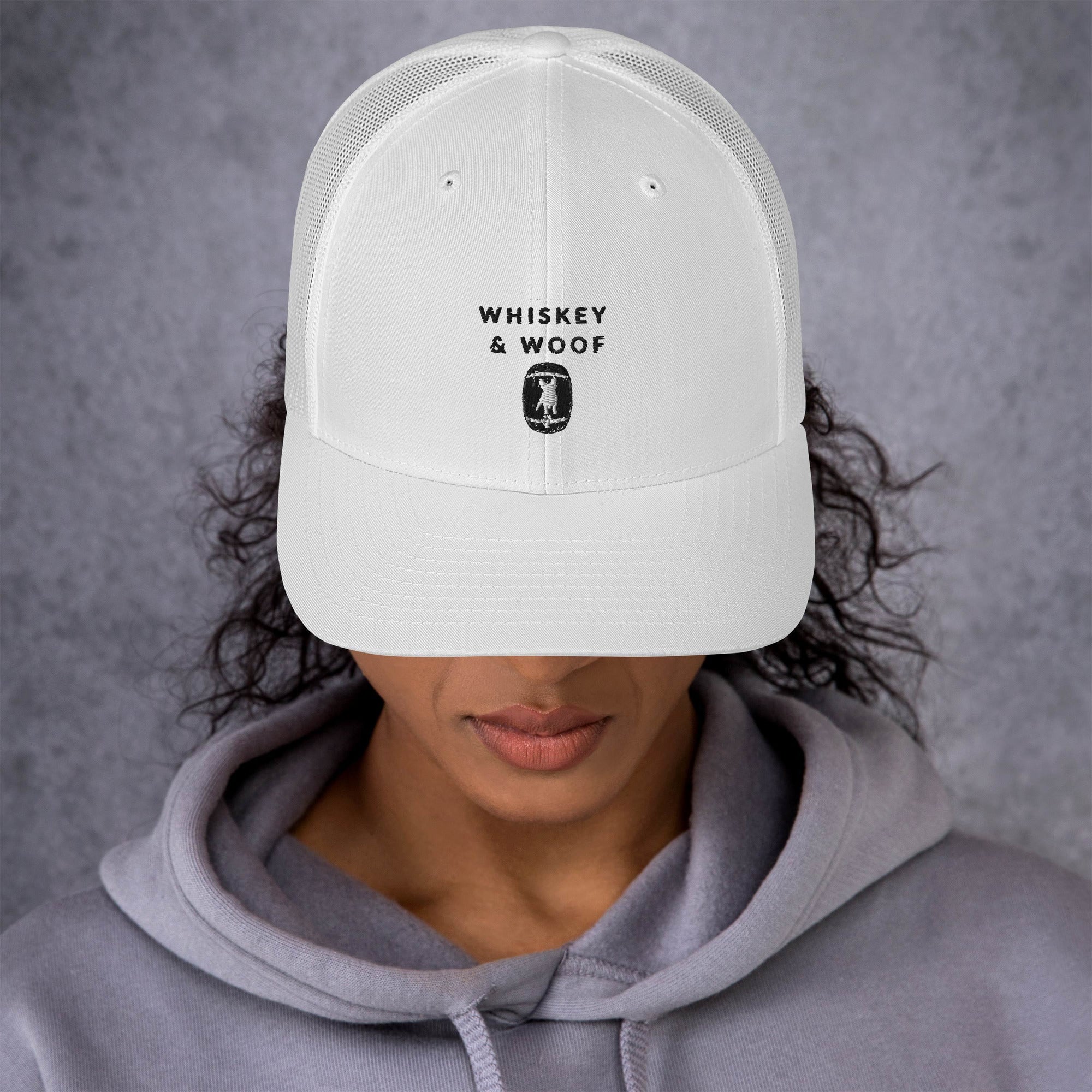 Whiskey & Woof Logo Trucker Cap