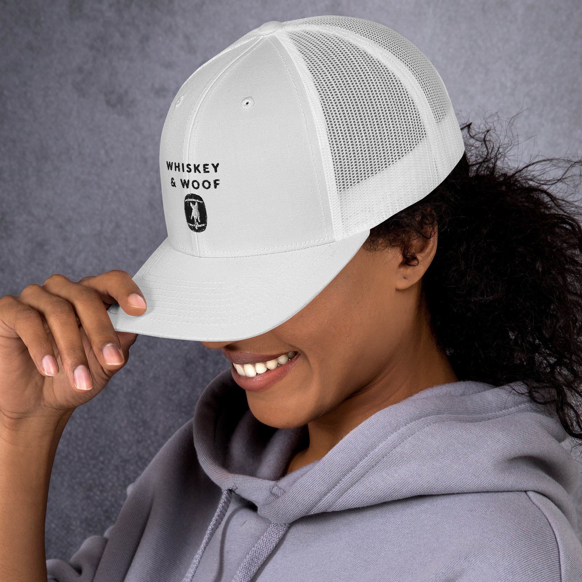 Whiskey & Woof Logo Trucker Cap